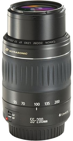 Canon EF 55-200mm f/4.5-5.6 II USM Black Lens - CeX (UK